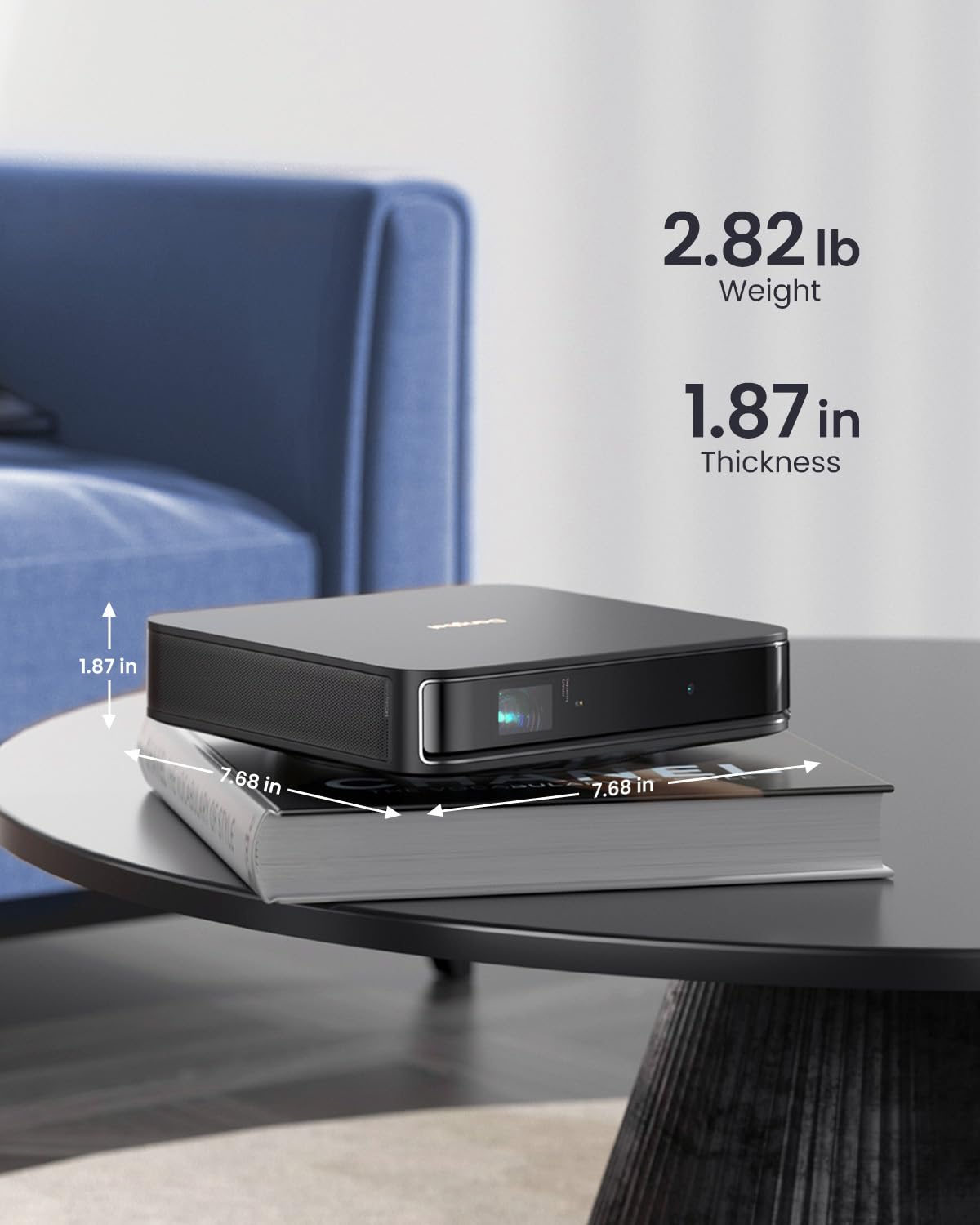 Dangbei Atom 1080p Laser Projector – 1200 ISO Lumens, 3D Ready, Netflix, HDR10, Dolby Audio