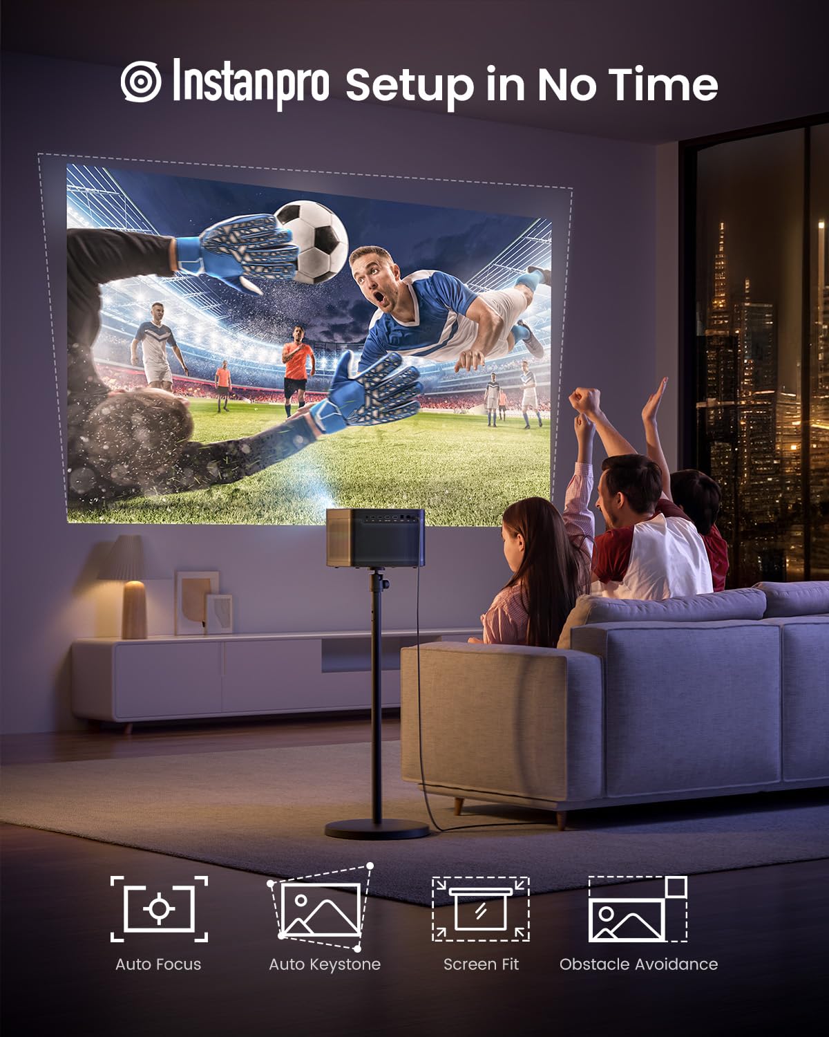 Dangbei DBOX02 4K Laser Projector – 2450 ISO Lumens, Netflix, HDR10+, Dolby Audio