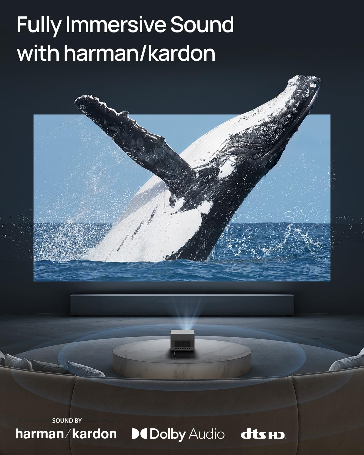 XGIMI HORIZON Ultra 4K Laser Projector – 200” Display, 2300 ISO, Dolby Vision, Harman Kardon Audio